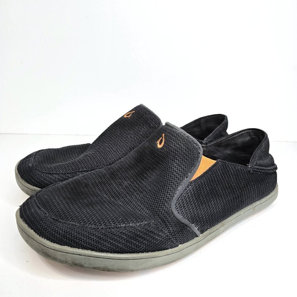 Olukai Nohea Mesh Sneakers Shoes Sz 10M Gray Slip On Casual Comfort Outdoor